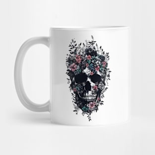 skull flowers halloween Mug